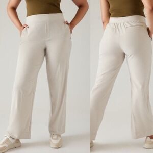 NEW Athleta Brooklyn Heights New Wide‎ Leg Pant WOMEN 20 PLUS ABALONE 2023